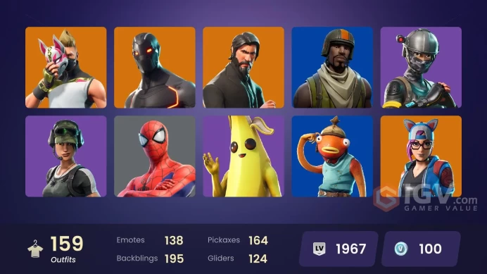 FA / 152 SKINS / THE REAPER / UNCHAINED RAMIREZ / TAKE THE L / ELITE AGENT / OG STW