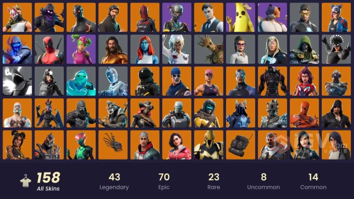FA / 153 SKINS / THE REAPER / ELITE AGENT / GOLD MIDAS / OMEGA (STAGE 5) / OG STW