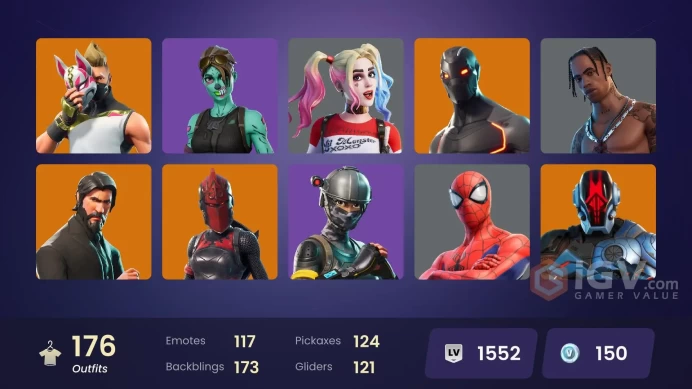 [PC/PSN/XBOX] FA / 170 SKINS / TRAVIS SCOTT / THE REAPER / MINTY / LEVIATHAN AXE / OMEGA (STAGE 5) / OG STW