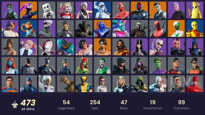 [PC/XBOX/PSN] FA / 464 SKINS / DARK SKULLY / MINTY / GOLD TNTINA / GOLD MIDAS / GOLD BRUTUS / XANDER / NARUTO UZUMAKI / EXPLORER EMILIE / OG STW