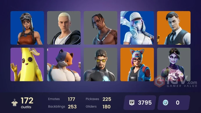FA / 168 SKINS / TRAVIS SCOTT / GOLD BRUTUS / GOLD MIDAS