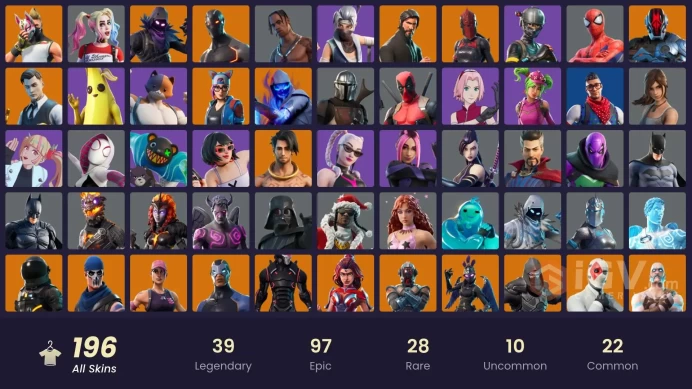 FA / 189 SKINS / TRAVIS SCOTT / THE REAPER / ELITE AGENT / BLUE TEAM LEADER / GOLD MIDAS / GOLD BRUTUS / OMEGA (STAGE 5) / OG STW