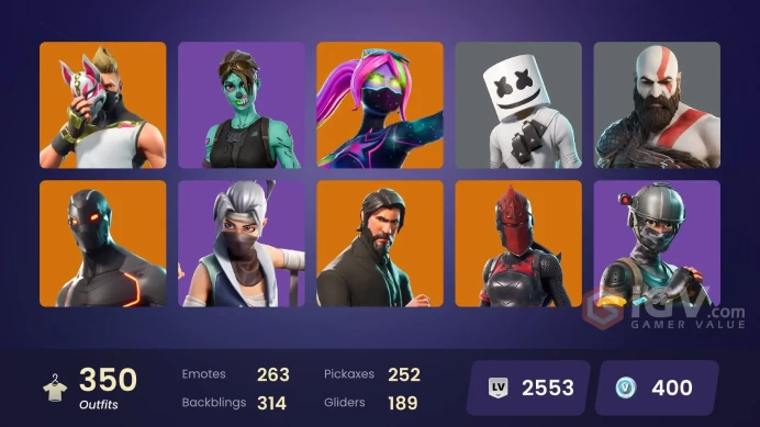 [PC/PSN/XBOX] FA / 348 SKINS / THE REAPER / LEVIATHAN AXE / KRATOS / NEO VERSA / BLUE SQUIRE / ELITE AGENT / GOLD MIDAS / GOLD BRUTUS / OG STW