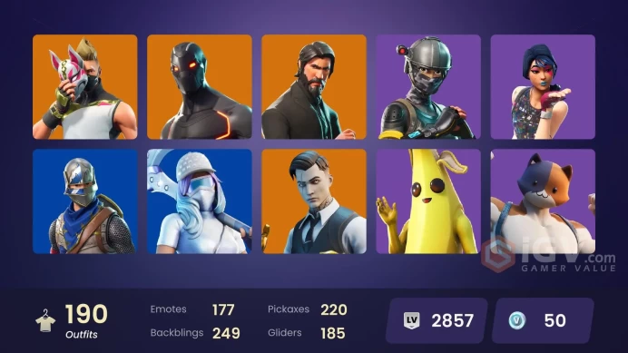FA / 180 SKINS / SPARKLE SPECIALIST / LEVIATHAN AXE / THE REAPER / BLUE SQUIRE / ROYALE KNIGHT / GOLD MIDAS / GOLD BRUTUS / TART TYCOON / OG STW