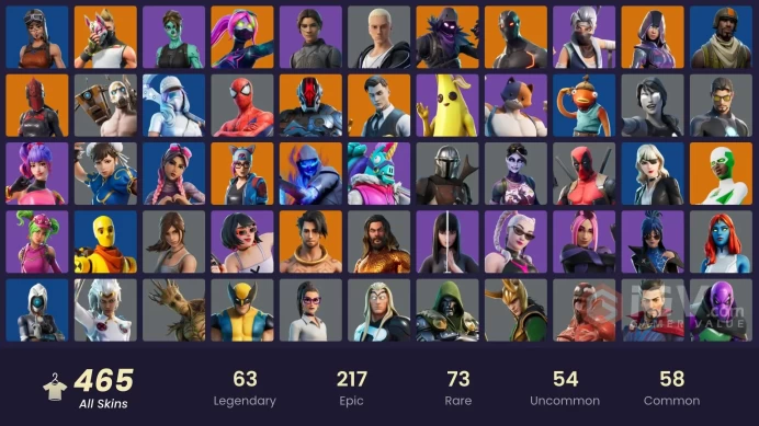 [PC/PSN/XBOX] 465 skins | SUPER DELUXE STW | Psycho Bandit | Chun-li | Glow| Leviathan Axe | Point It Out |Orange Justice | Hot Marat  |1250VB