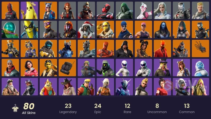 [PC/PS4/5/XBOX/SWITCH] | LIFETIME | 80 skins | OG STW | Cole | Stacked Chapter 1 Sweaty Skins