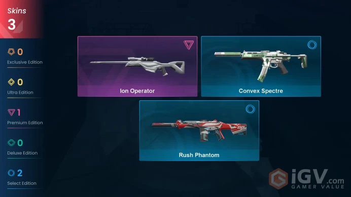 | AP | 3 SKINS | VALUE: 3525 VP | Ion Operator | Rush Phantom | RANKED READY | 31 LEVEL | INSTANT DELIVERY | FULL ACCESS | FlpBp |