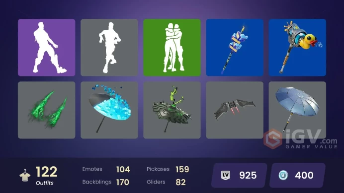 Fortnite Account | 925 Account Level | 120 Outfits | Star Wars + DC + Billie Eilish + Sub-Zero | Email Included | PSN