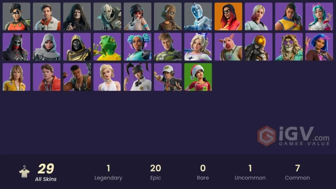 Fortnite Account [PC] 29 skins | Joltara | Apprentice Evie | Emperor Palpatine | General Grievous | Poe Dameron | Wookiee Team Leader | Glacial 