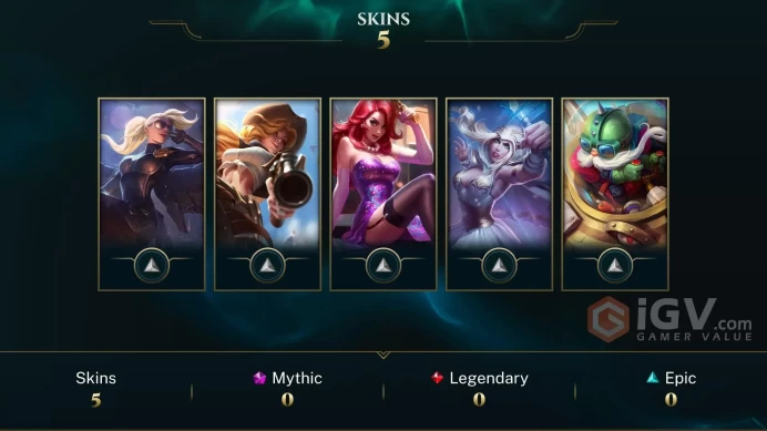 EUW - LVL 30 - Silver 2015 - UFO Corki - Riot Kayle - Secret Agent Miss Fortune - Freljord Ashe - HANDLEVELED - WE761