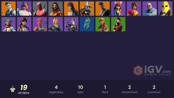 [PC/PSN/XBOX] 19 skins | Gold Midas | Gold Brutus | Gear Specialist Maya | Eternal Knight | Fade | Deadpool | Aquaman | Jules | TNTina | Ocean 