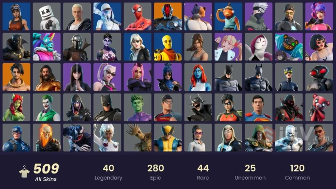 13224[PC/PSN] Renegade Raider|Master Chief (Matte Black)|Eddie Brock|Cole|Game Knight|Unchained Ramirez|Menace|Twyn