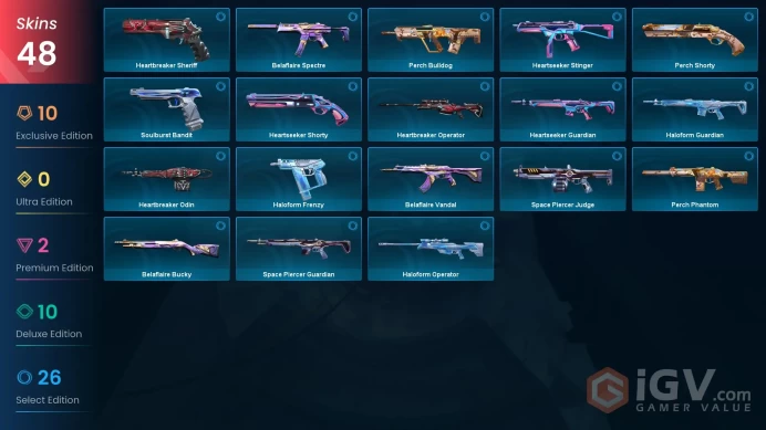 EU [ 48 TOP SKINS + 3 KNIFE ] Recon Balisong + Kuronami Sheriff + Bubblegum Deathwish Phantom + Overdrive Vandal / full acces