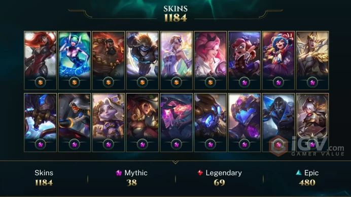 EUW | 1184 Skins | 164 Champions | Level 563 | 85882 BE | Infernal Amumu | SKT T1 Jax | Firecracker Sejuani