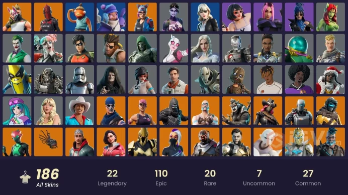 [PC] 186 skins | OG STW | Rox | Zenith | A.I.M. | Red Knight | Midas Rex | Drift | Snap | Calamity | Sentinel | Omegaro