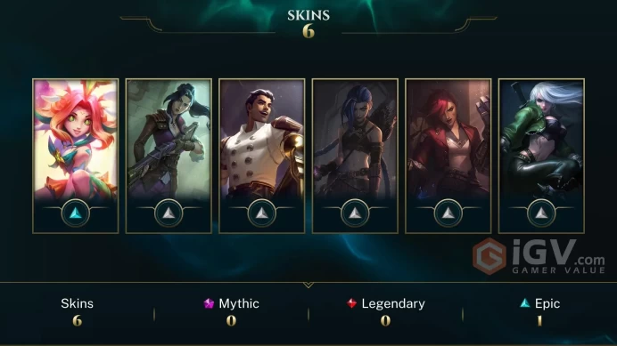 [LAS] - League of Legends | SKINS [6] | Сhampions [21] | LVL [24] | Full access + mail |