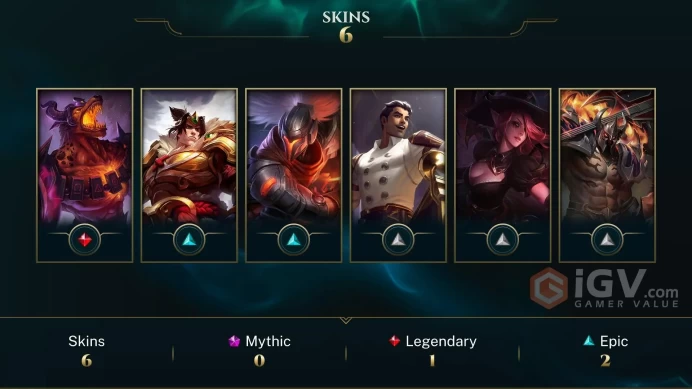 [LAN] - League of Legends | SKINS [6] | Сhampions [34] | LVL [25] | Full access + mail |
