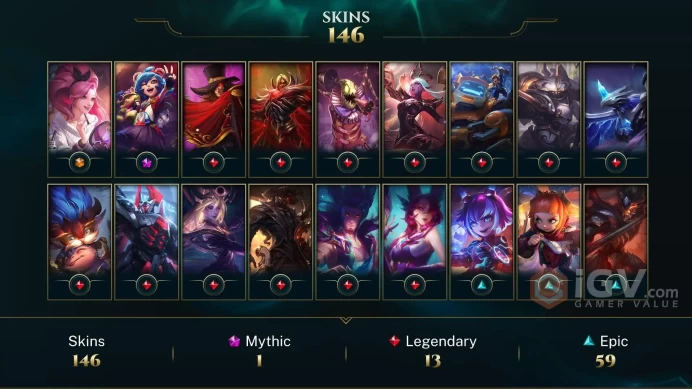 [LAN] - League of Legends | SKINS [144] | Champions [172] | LVL [393] | Full access + mail |