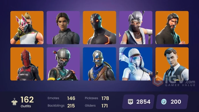 FA / 158 SKINS / THE REAPER / BLUE SQUIRE / ROYALE KNIGHT / ELITE AGENT / BLUE TEAM LEADER / GOLD MIDAS / GOLD BRUTUS / OG STW
