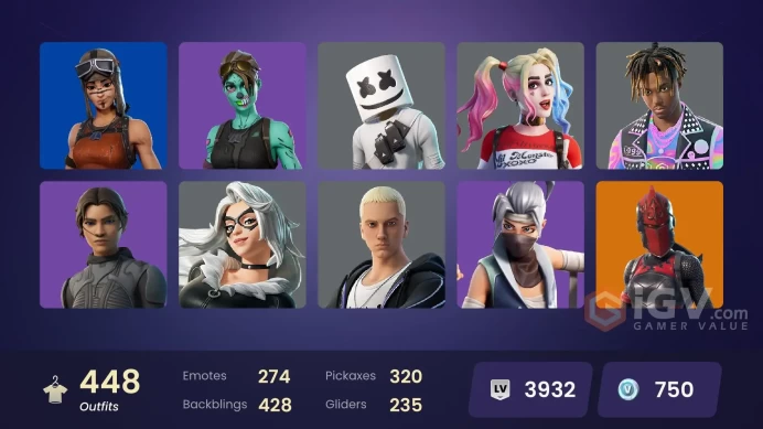 [PC/PSN/XBOX] 448 skins | Deluxe STW | Leviathan Axe | Renegade Raider | Reaper Axe |Point It Out | Shady Doggo | Psycho Bandit | Lara Croft