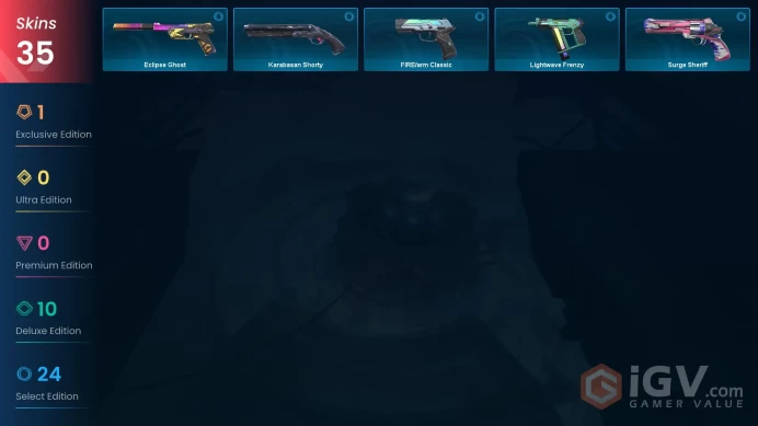 [Brazil] 35 Skins | 1 Knife | Full Acces | Ruin Dagger / Ruin Vandal / Serenity Phantom |