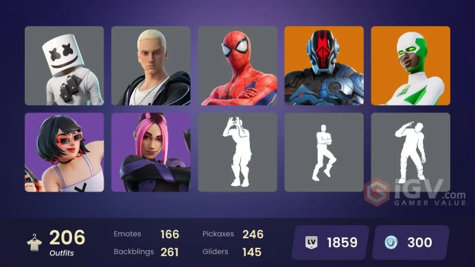 [PC/PSN/XBOX] 207 skins | Shady Doggo | On | Challenger | Lowlight | Harbinger Armor Omegarok | Y388