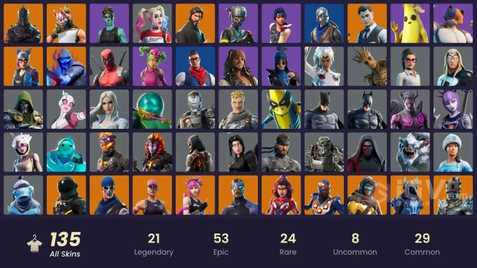 [PC/XBOX] 135 skins | OG STW | Black Knight | Sparkle Specialist | The Reaper | Blue Squire | Royale Knight | Elite Agent | Gold Midas | 50 VB