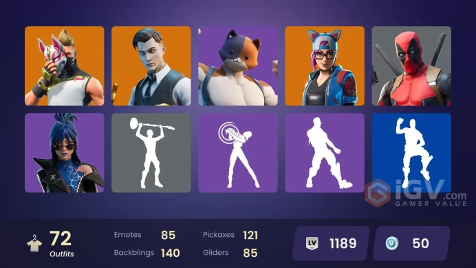 Fortnite Account [PC] 70 skins Deluxe Edition | OG STW | Gold Midas |Dragon Ball Outfits| Peter Griffin | Kymera | Son Goku | Drift |50 VB