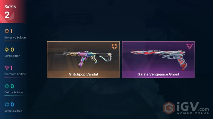 NA 2 skins | Glitchpop Vandal | Gaia's Vengeance Ghost | V0543