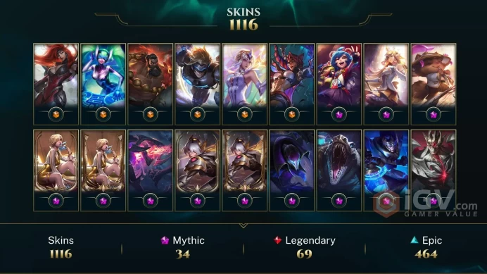 NA EMAIL CHANGEABLE 1116 SKINS 32 MYTHIC 25 PRESTIGE   576 CHROMAS 302 LITTLE LEGENDS CHIBI ZOE Victorious Draven aatrox FIORA Honod 4 18KOE
