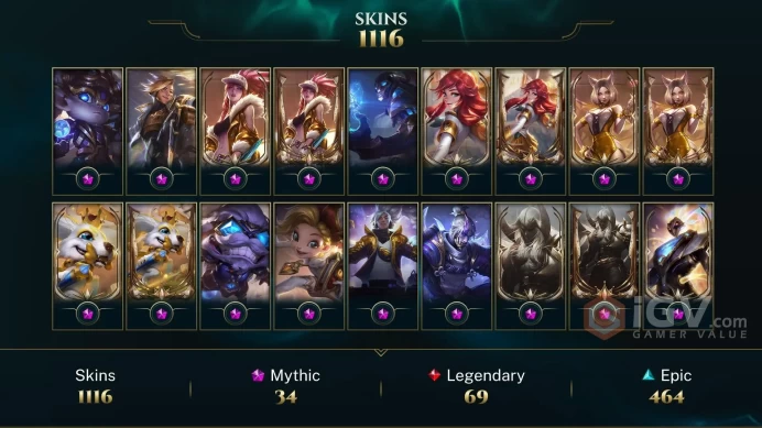 NA EMAIL CHANGEABLE 1116 SKINS 32 MYTHIC 25 PRESTIGE   576 CHROMAS 302 LITTLE LEGENDS CHIBI ZOE Victorious Draven aatrox FIORA Honod 4 18KOE