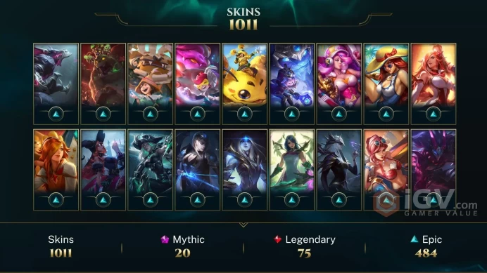 EUW EMAIL CHANGEABLE ALL CHAMPS 1011 SKINS ALL ULTIMATE 20 MYTHIC 13 PRESTIGE 
