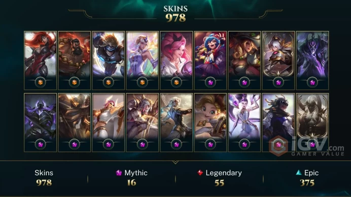 NA EMAIL CHANGEABLE ALL CHAMPS 191K BE 978 SKINS Judgment Kayle Riot Squad Singed Worlds 2012 Riven + Her icon Vengeful Wraith+Rarest icons