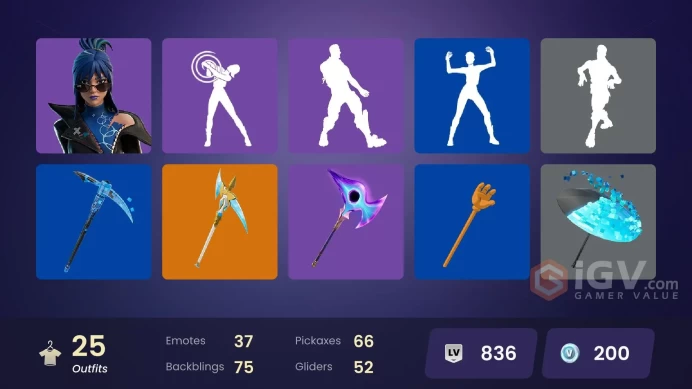 Fortnite Account [PC] 25 skins | Omegarok | Spectra Knight | UNSC Spartan | Lapin| Dark Voyager (Reality Redacted) | Cat Holloway 200 VB