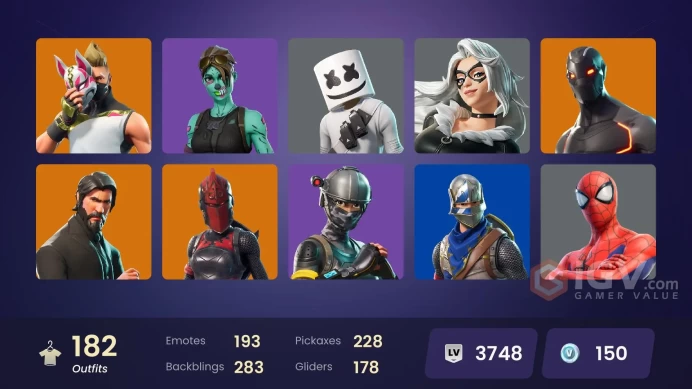 [PC/PSN/XBOX/Nintendo]  182 skins F/A :  Take The L | The Reaper | Blue Squire | Royale Knight | Elite Agent | Gold Midas | WORLD CUP | Rogue Ag