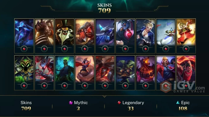 NA EMAIL CHANGEABLE 141 CHAMPS 709 SKINS Hextech Annie Soulstealer Vayne HOLIDAY NASHOR LAST PLAY 2024