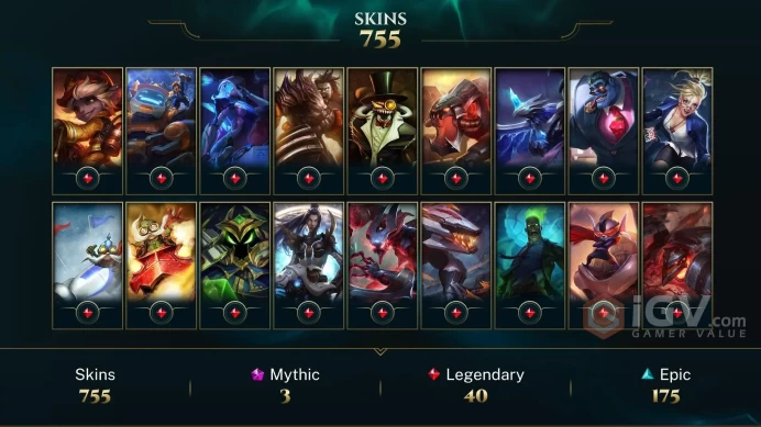 EUW EMAIL CHANGEABLE ALL CHAMPS 147K BE 755 SKINS 5 ULTIMATE DREADNOVA DARIUS SOULSTEALER VAYNE 11X VICTORIOUS