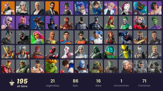 [ALL PLATFORMS]-200 Skin-Demogorgon OG-Catwoman Zero-DRAGON BALLS ALL SET-Black Cat-Black Widow Outfit-FULL ACCESS-BEST SELLER-