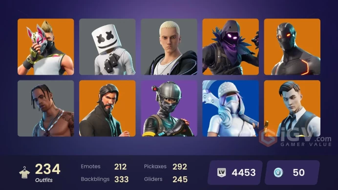 [PC/PSN/XBOX/NIN] 233 skins | OG STW | Travis Scott | The Reaper | Surf strider | Elite Agent | Leviathan axe | WORLD CUP | Gold Meowscles | 