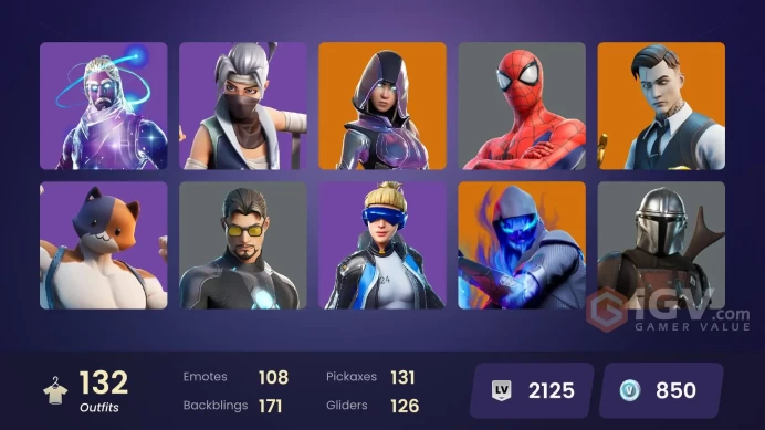 [PC/PSN/XBOX/NIN] 132 skins | Galaxy | Glow | Neo Versa | Gold Meowscles | Gold Brutus | Gold Midas | Prodigy | Fixer | Cloud Striker | | 850