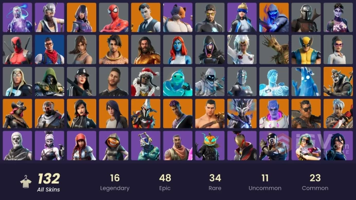 [PC/PSN/XBOX/NIN] 132 skins | Galaxy | Glow | Neo Versa | Gold Meowscles | Gold Brutus | Gold Midas | Prodigy | Fixer | Cloud Striker | | 850