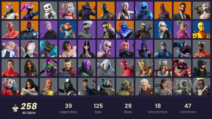 [PC/PSN/XBOX/NIN] 258 skins | Honor Guard | Victor Elite | FNCS 3:1 Champion | Black Adam | Naruto Uzumaki | Galaxia | Cuddle Team Leader | 