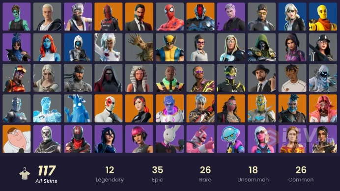 [ALL PLATFORMS]-117 Skin-John Wick-Red Knight-Blaze-Spectra Knight-Shadow Midas-Reaper-110K V-BUCKS SPEND-FULL ACCESS-BEST SELLER-