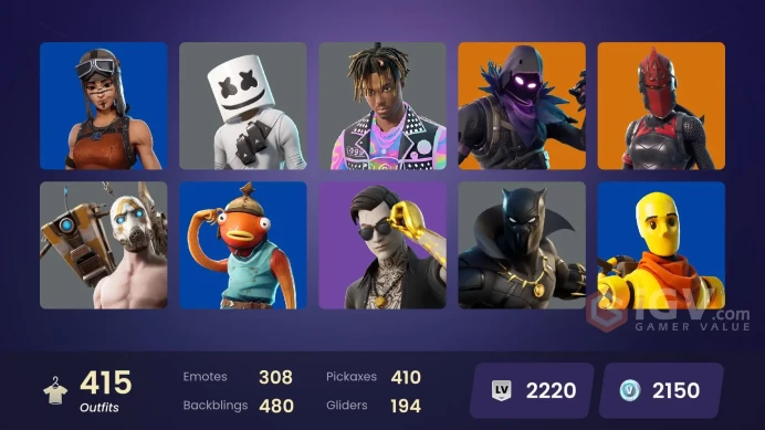 [ALL PLATFORMS]-408 Skin-407 Pickaxes-305 Emotes-500.000 V-BUCKS SPEND-FULL ACCESS-BEST SELLER-