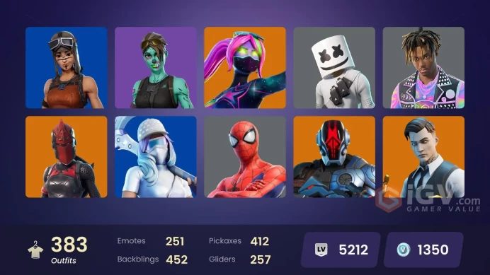 [PC/PSN/XBOX/NIN] 383 skins | Renegade Raider | Gold Midas | Gold Brutus| Gold Meowscles| Naruto Uzumaki | Cobalt Snowfoot | Xander | Valeria | 