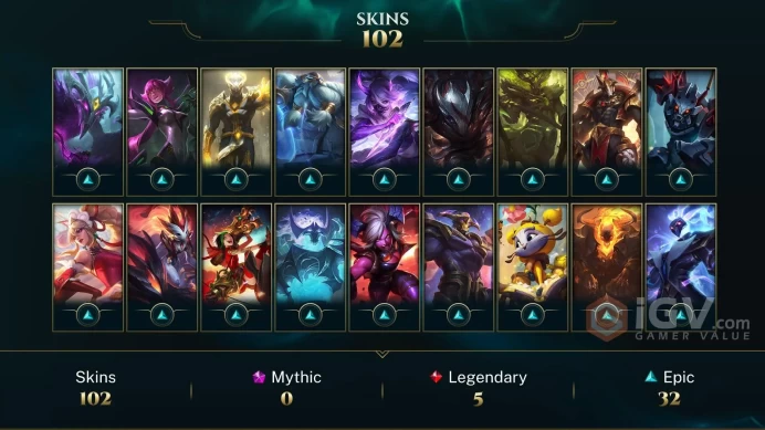EUW (S26/P2) MASTER - 102 SKIN - Full CHAMP- GOOD MMR - INSTANT DELIVERY- FULL ACCES- SAFE