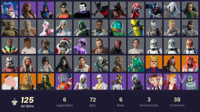 [ALL PLATFORMS]-125 Skin-130.000 V-BUCKS SPEND-FULL ACCESS-BEST SELLER-