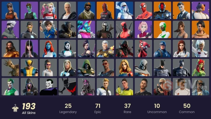 (PC PSN XBOX) 193 skins | 95 PURCHASED SKINS / Renegade Raider | Aerial Assault Trooper | Gold Midas | Gold Meowscles | Gold Brutus | Pitch Patr