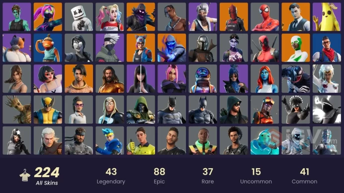[PC/PSN/XBOX] 224 skins | OG STW | Travis Scott | Blue Team Leader | Astro Jack | Gold Midas | Gold Brutus | Cloud Striker | 200 VB