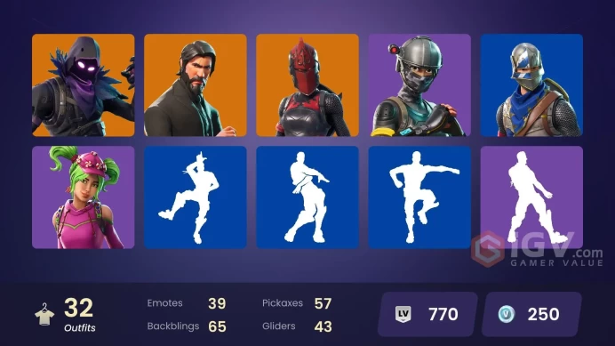 [PC/XBOX] 32 skins | The Reaper | Blue Squire | Royale Knight | Elite Agent | Blue Team Leader | Carbide | Ravage | Raven | 250 VB
